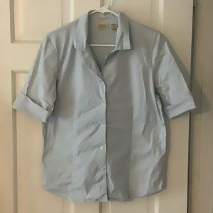 St. John’s Bay Stretch Light Blue Blouse